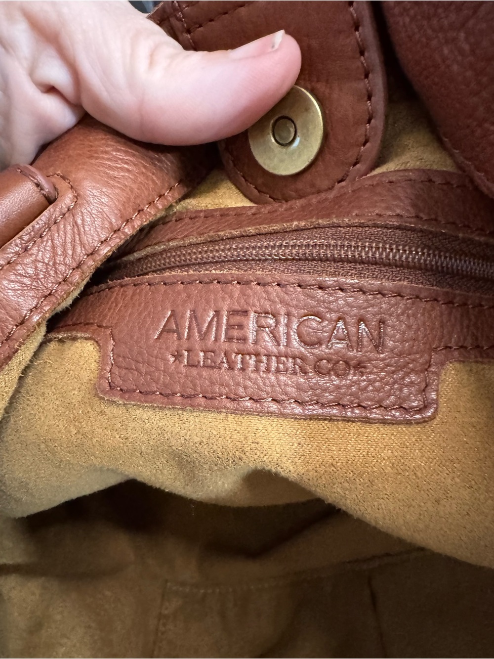 Woven Leather Shoulder Tote in Brown - Picture 6 of 10